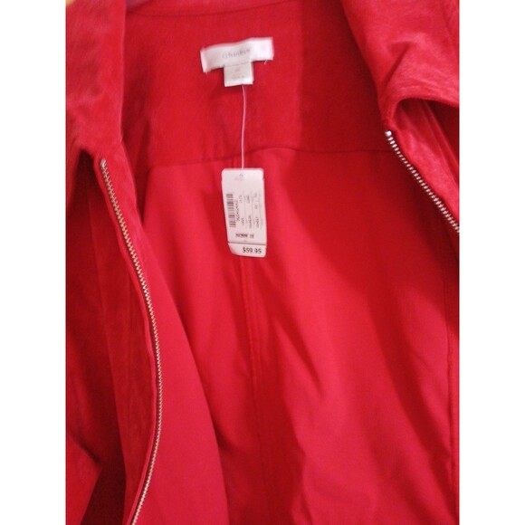 Christopher & Banks Women Longsleeve Jacket True Red Plus Size 3X Full Zip-Up - Picture 11 of 16
